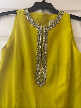 Chetta B Lemon-Yellow Dress with Branded Neck Tag